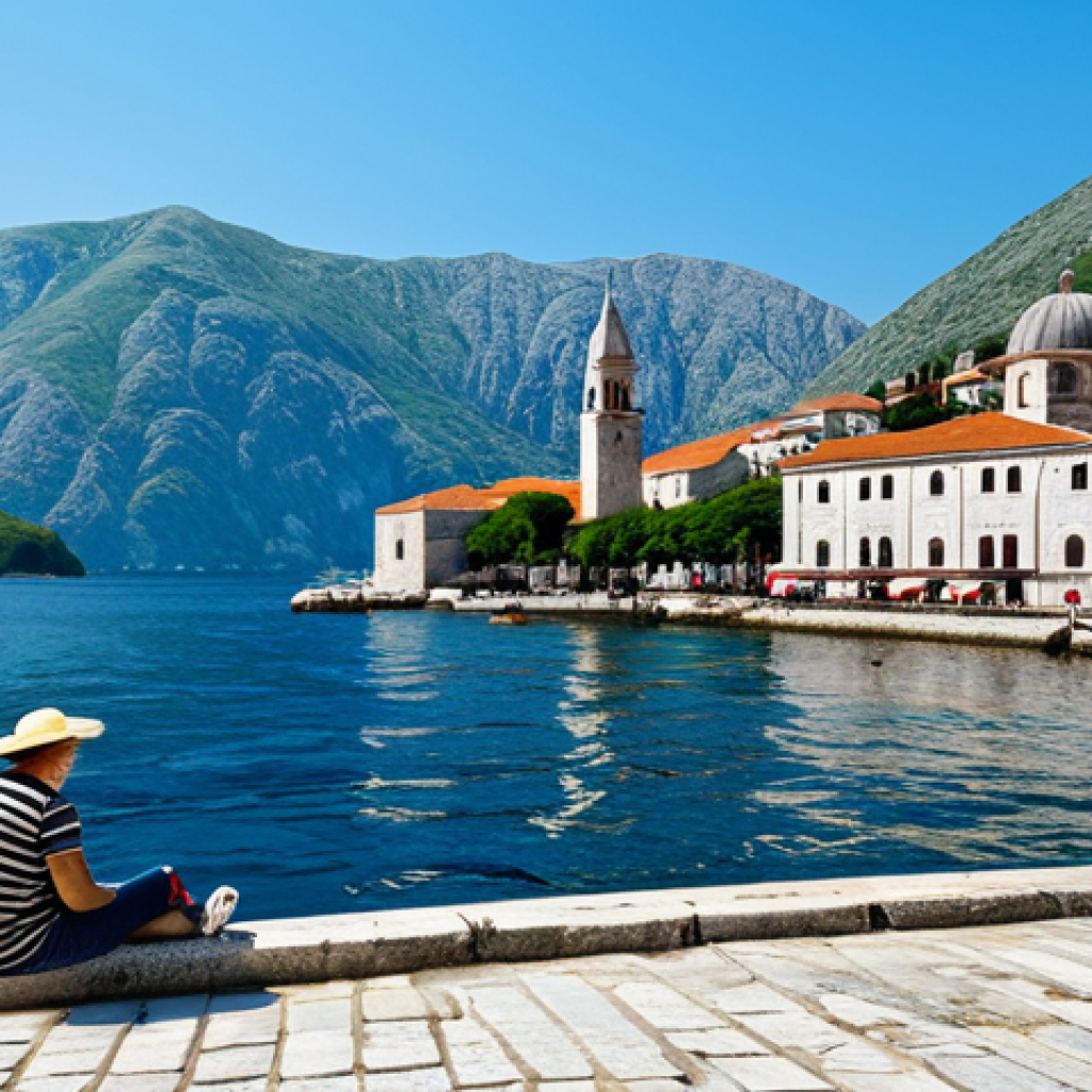 페라스트 마을 - "A picturesque view of Perast, Montenegro, showcasing the stunning Baroque architecture along the co...