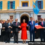 몬테네그로 정치 체제 - **A Historic Day for Montenegro: Celebrating the Constitution.**
A vibrant, sunlit scene depicti...